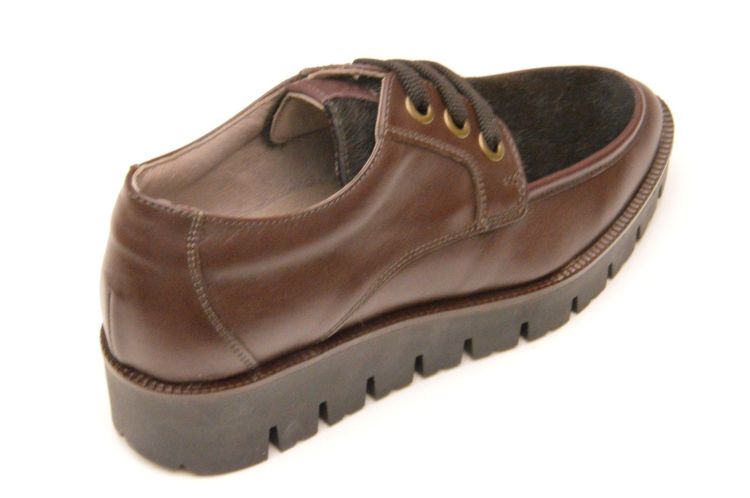 DL Sport geklede veterschoen+ pony haar (7178) - Schoenen New Van Herck (Turnhout)