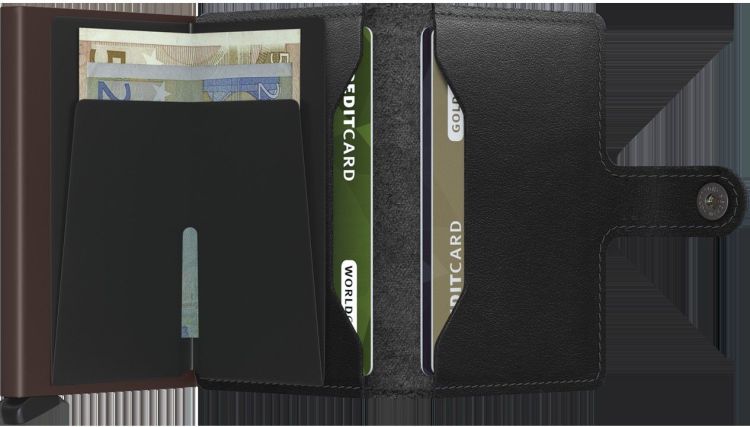Secrid cardhouder (M miniwallet original black brown) - Schoenen New Van Herck (Turnhout)