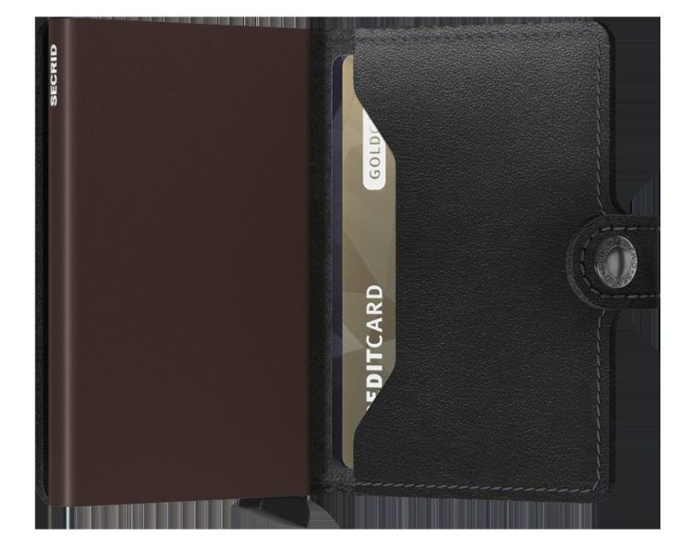 Secrid cardhouder (M miniwallet original black brown) - Schoenen New Van Herck (Turnhout)