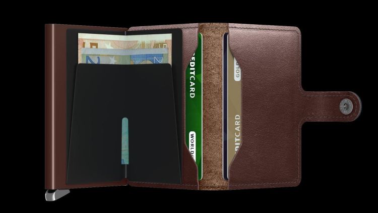 Secrid cardhouder (M miniwallet original chocolate) - Schoenen New Van Herck (Turnhout)