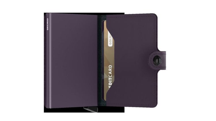 Secrid cardhouder (MM miniwallet Matte dark purple) - Schoenen New Van Herck (Turnhout)