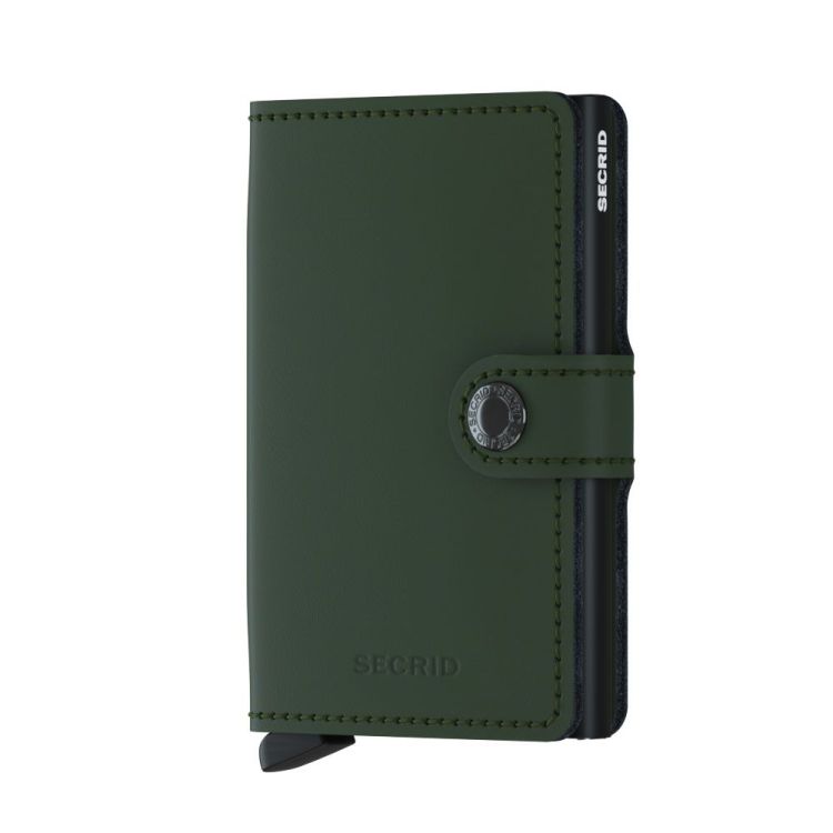 Secrid cardhouder (MM miniwallet Matte green black) - Schoenen New Van Herck (Turnhout)