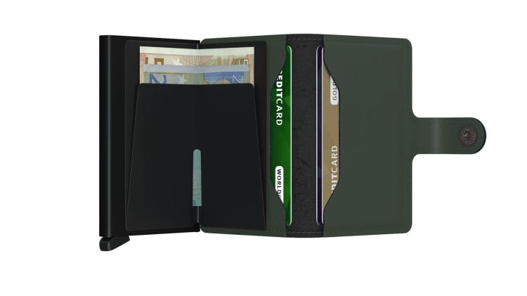 Secrid cardhouder (MM miniwallet Matte green black) - Schoenen New Van Herck (Turnhout)