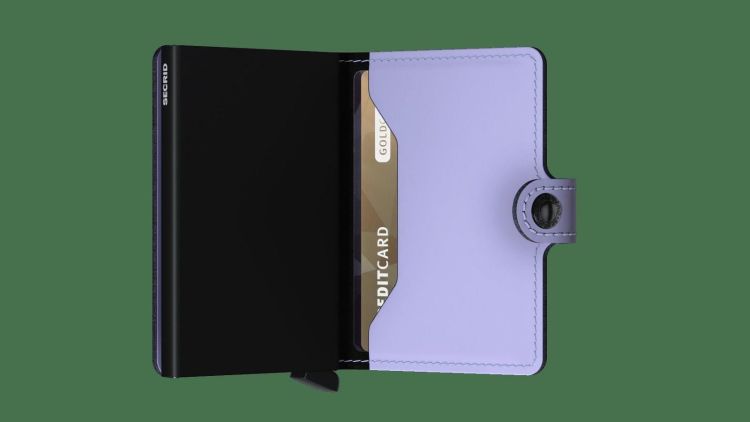 Secrid cardhouder (MM miniwallet Matte lilac black) - Schoenen New Van Herck (Turnhout)