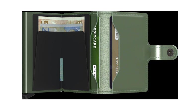 Secrid cardhouder (MME miniwallet metallic green) - Schoenen New Van Herck (Turnhout)
