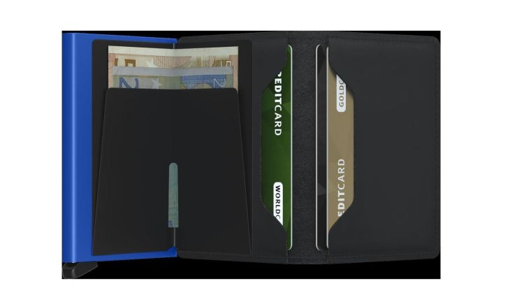 Secrid cardhouder (SM slimwallet matte black blue) - Schoenen New Van Herck (Turnhout)