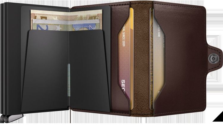 Secrid dubbel cardhouder (TDu twinwalet dusk dark brown) - Schoenen New Van Herck (Turnhout)